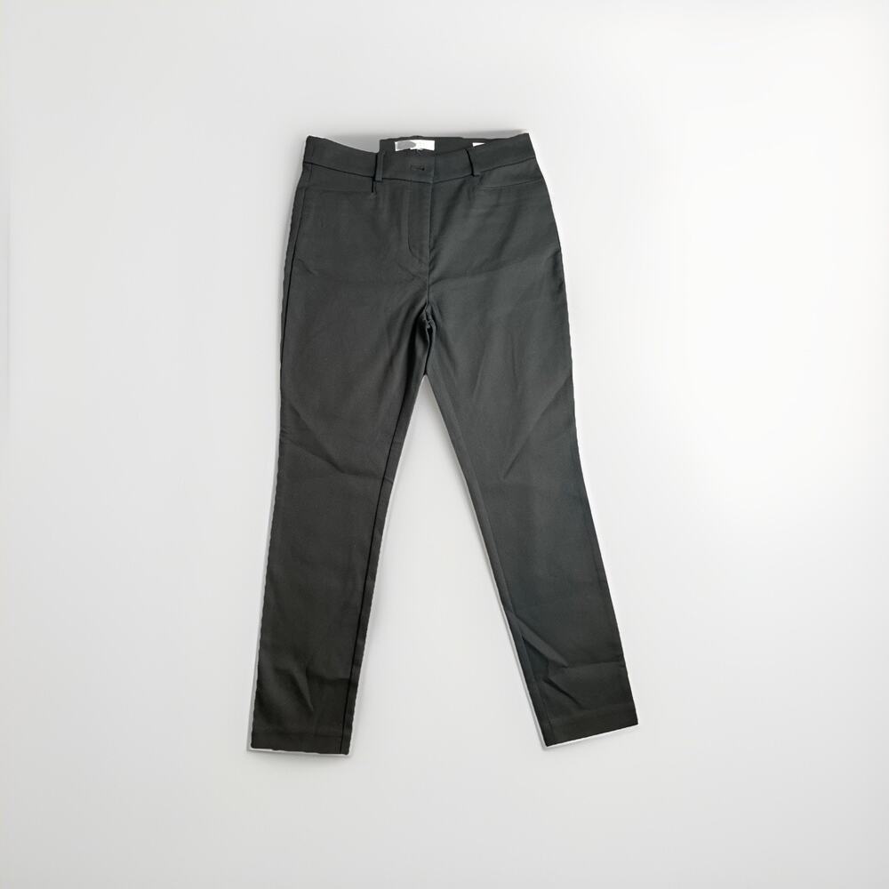 Loft The Sutton Skinny Curvy Pants Womens Size 4P Black NWT Business Workwear